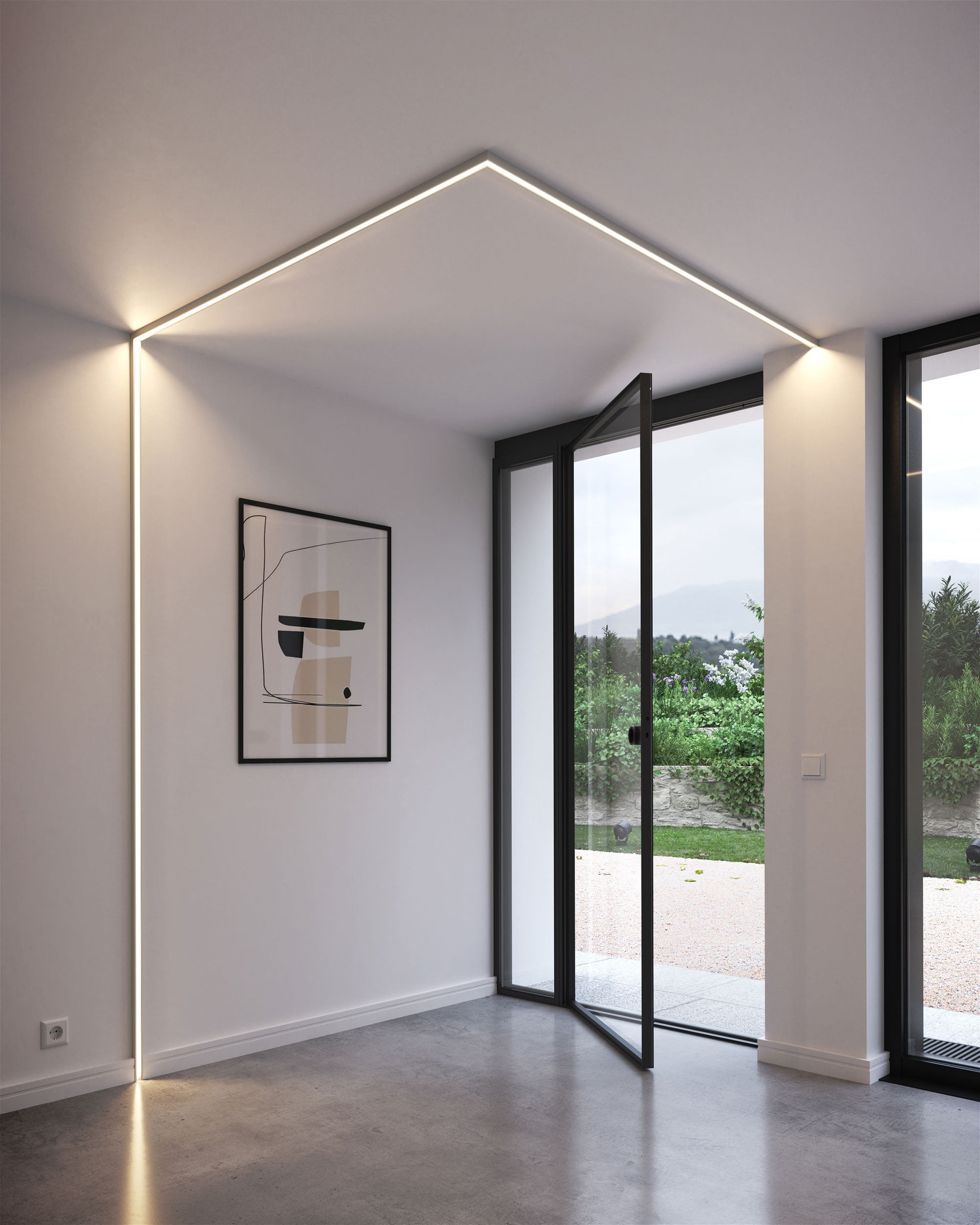 Lighting profiles, Indirect lighting - IL12 WALLSTYL® - Noël & Marquet - Germany