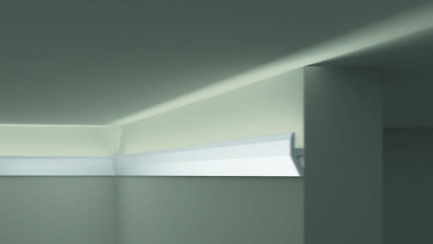 Panel mouldings, Chair rails, Wainscotting, Lighting profiles, Indirect lighting - W1 WALLSTYL® - Noël & Marquet - Germany